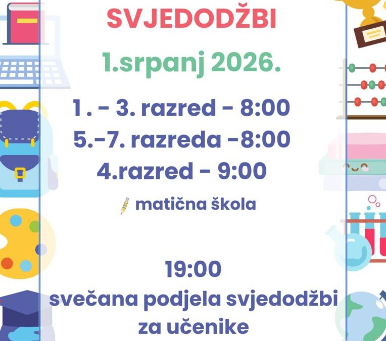 PODJELA SVJEDODŽBI